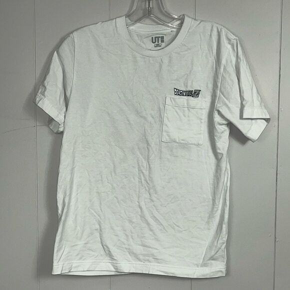 Uniqlo UT x DragonBall Z collab T Shirt Size XXS Pocket Logo - Picture 2 of 5